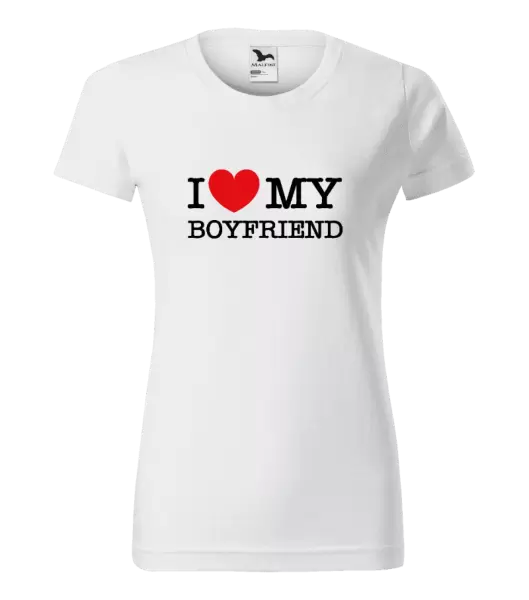 Dámské tričko I love my boyfriend