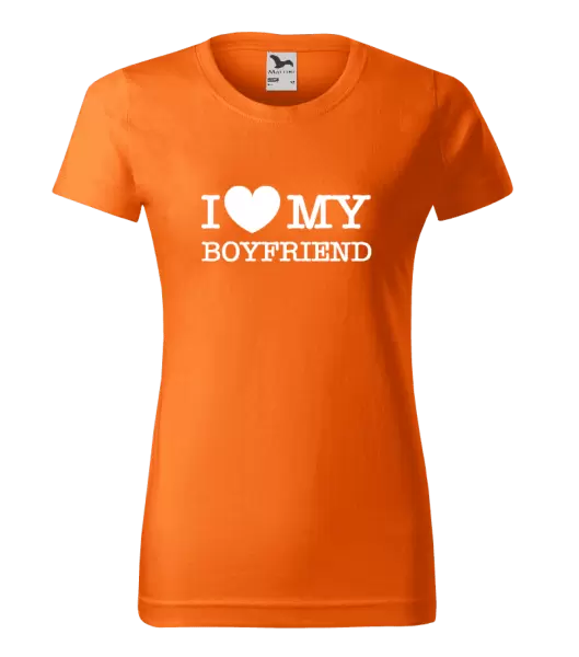 Dámske tričko I love my boyfriend