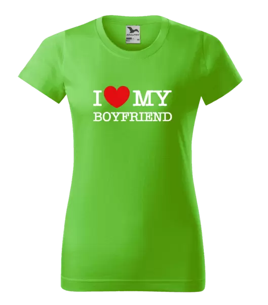 Dámske tričko I love my boyfriend
