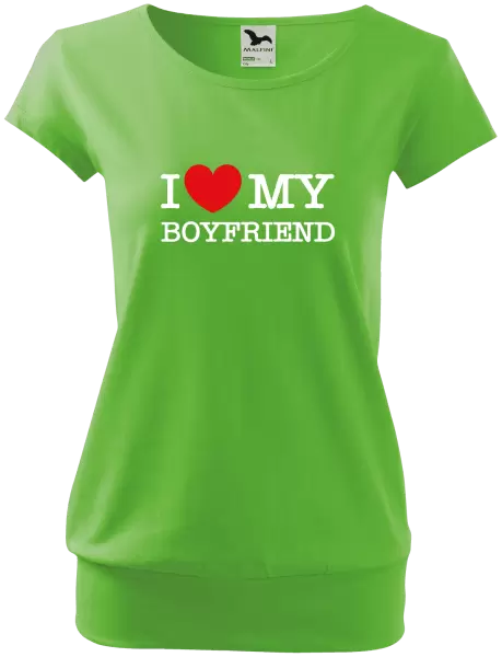 Dámské tričko I love my boyfriend