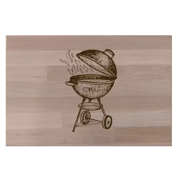 Bukové prkénko Gril se jménem