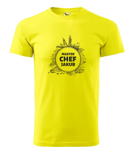 Pánske tričko Master Chef s menom, jedlo