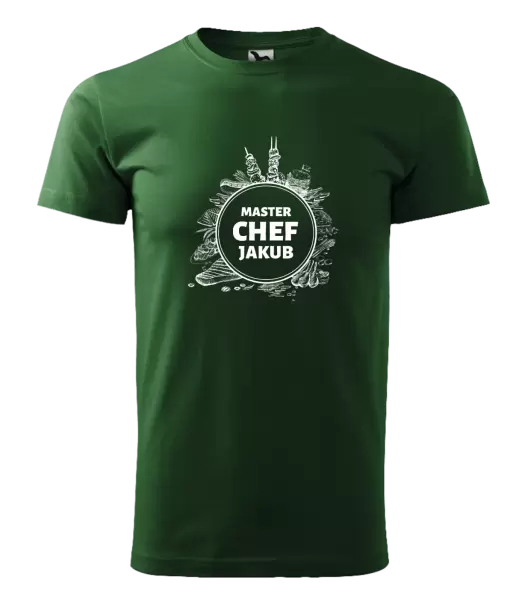 Pánske tričko Master Chef s menom, jedlo