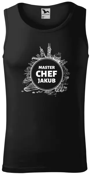 Pánské tílko Master Chef se jménem, jídlo