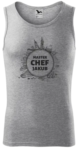 Pánske tielko Master Chef s menom, jedlo