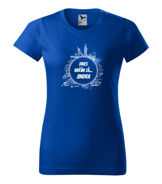 Dámské tričko Dnes vařím já... jméno