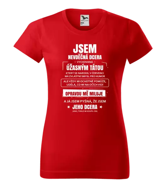 Dámské tričko Tátova nevděčná dcera