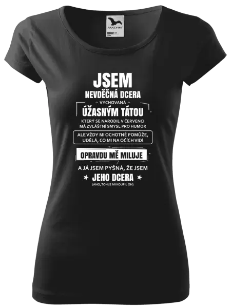 Dámské tričko Tátova nevděčná dcera