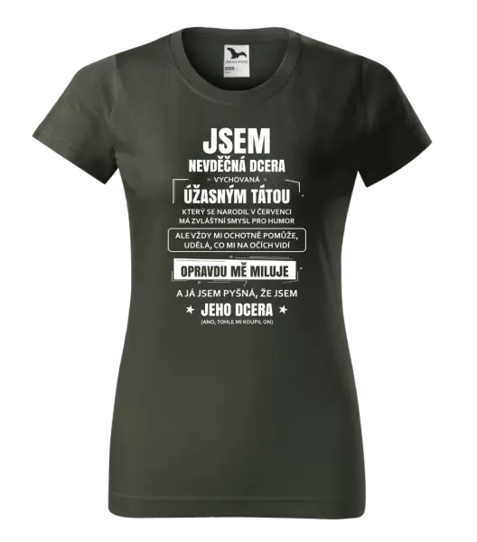 Dámské tričko Tátova nevděčná dcera