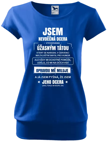 Dámské tričko Tátova nevděčná dcera