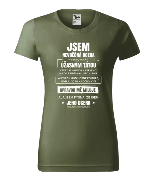 Dámské tričko Tátova nevděčná dcera
