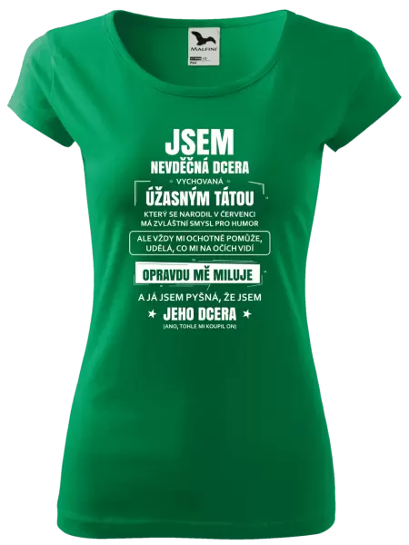 Dámské tričko Tátova nevděčná dcera