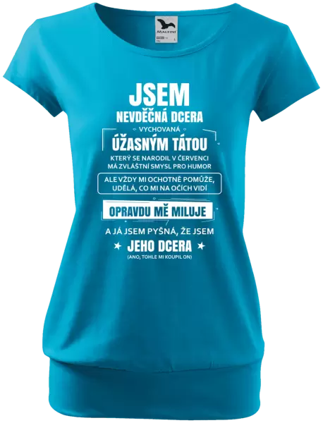 Dámské tričko Tátova nevděčná dcera