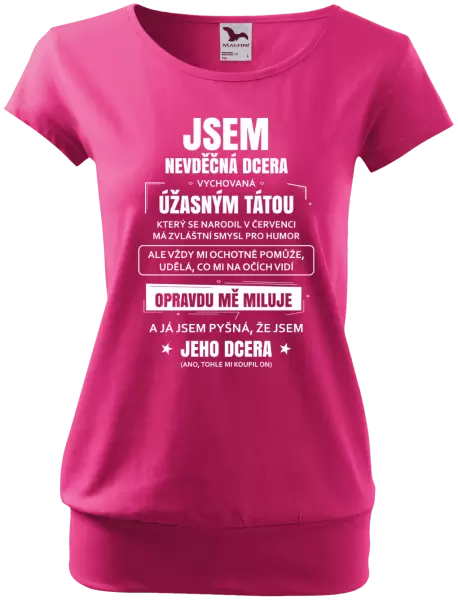 Dámské tričko Tátova nevděčná dcera