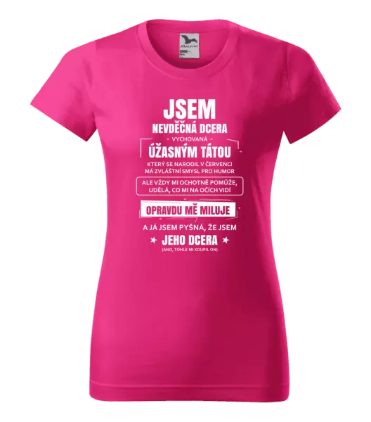 Dámské tričko Tátova nevděčná dcera