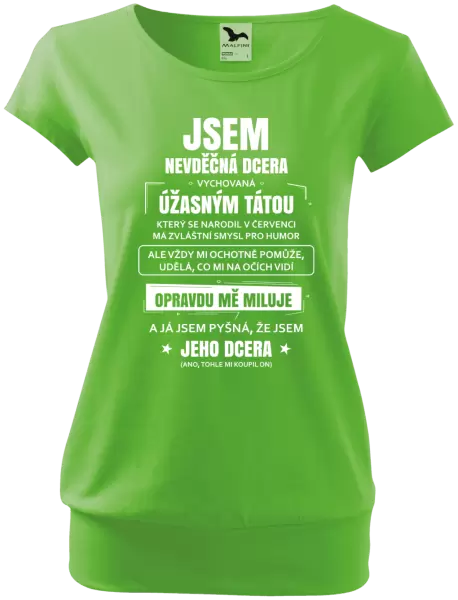 Dámské tričko Tátova nevděčná dcera