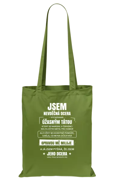 Látková taška Tátova nevděčná dcera