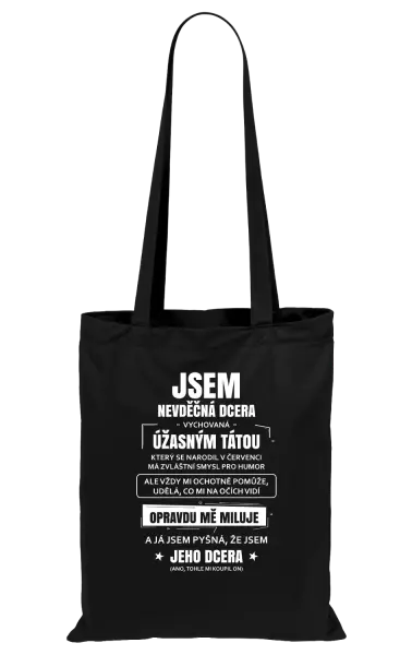 Látková taška Tátova nevděčná dcera