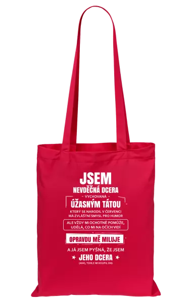 Látková taška Tátova nevděčná dcera