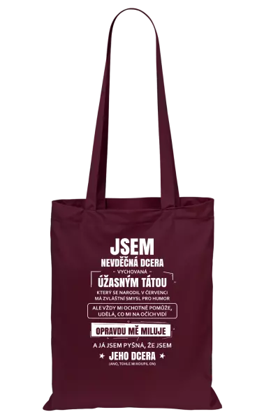 Látková taška Tátova nevděčná dcera