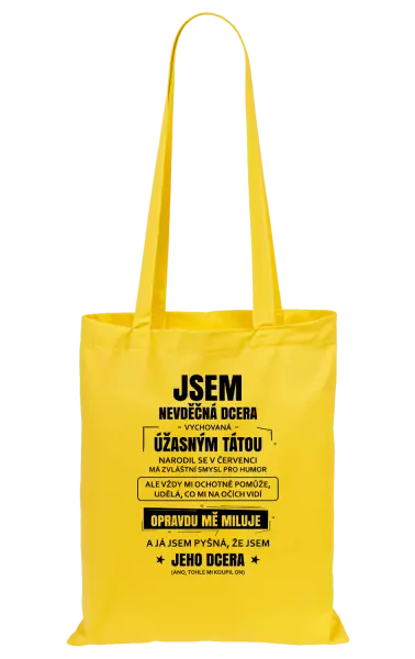 Látková taška Tátova nevděčná dcera