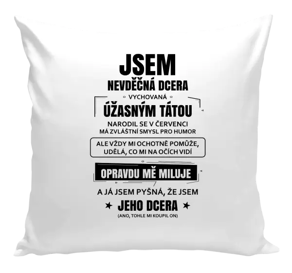 Polštář Tátova nevděčná dcera