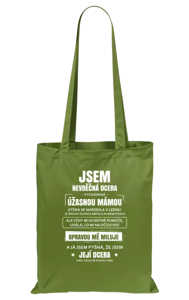 Látková taška Mámina nevděčná dcera