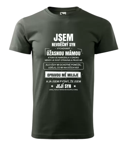 Pánské tričko Mámin nevděčný syn
