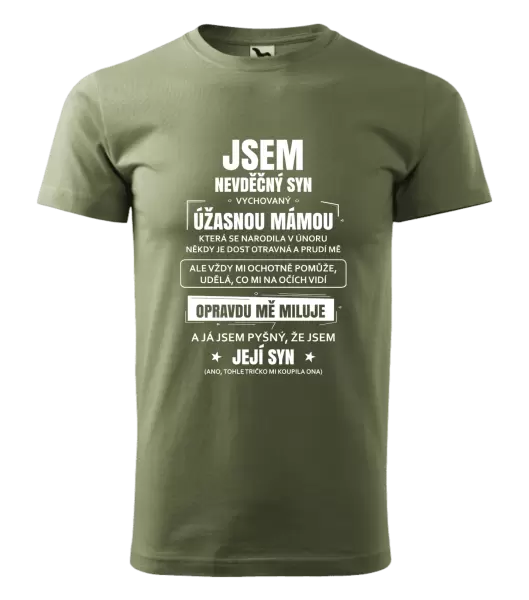 Pánské tričko Mámin nevděčný syn