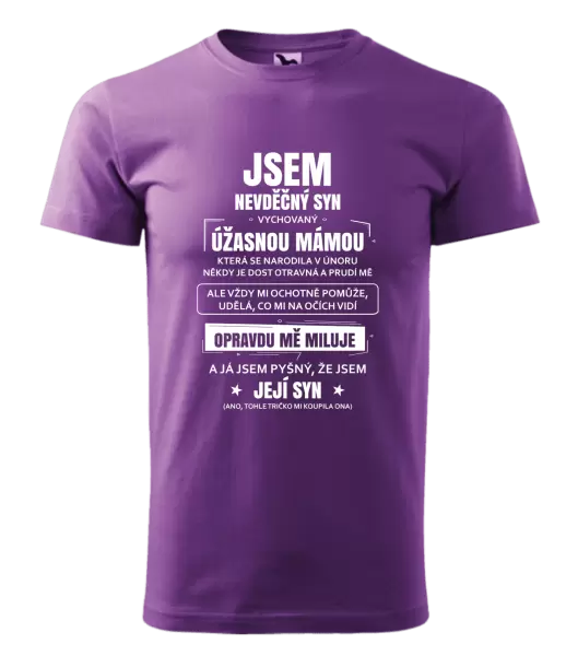 Pánské tričko Mámin nevděčný syn
