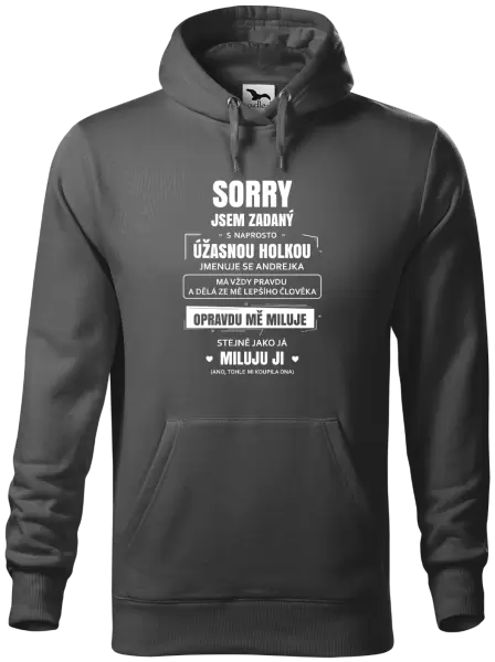 Pánská mikina Sorry, jsem zadaný