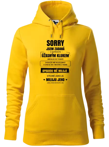Dámská mikina Sorry, jsem zadaná