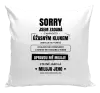 Polštář Sorry, jsem zadaná