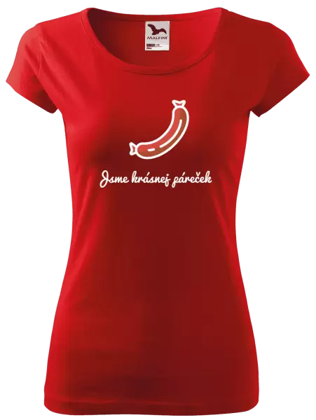 Dámské tričko Jsme krásnej páreček - ona
