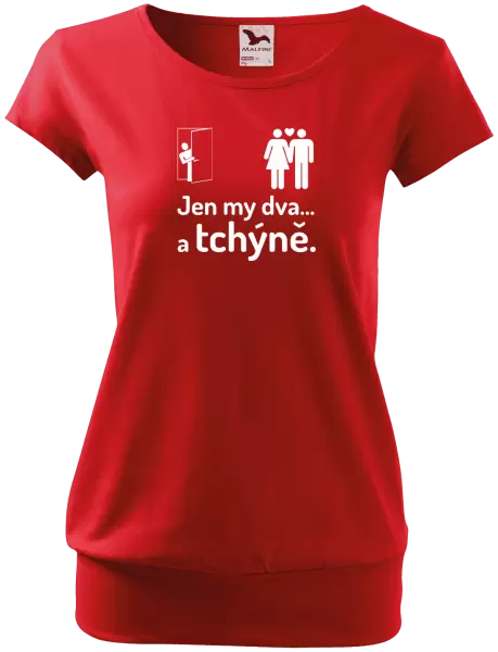 Dámské tričko Jen my dva a tchýně