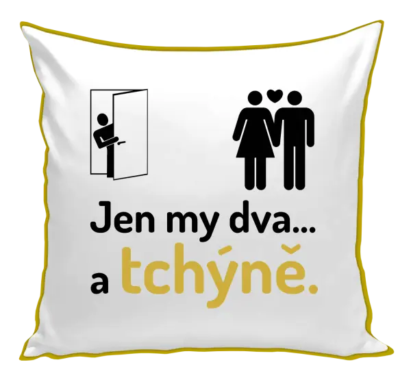 Polštář Jen my dva a tchýně