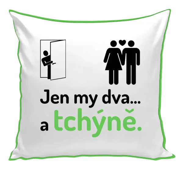 Polštář Jen my dva a tchýně