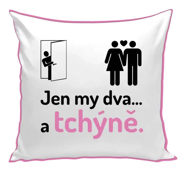 Polštář Jen my dva a tchýně