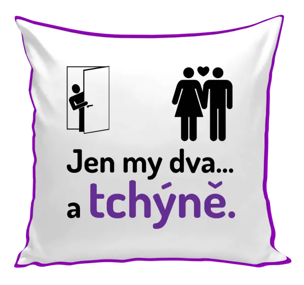 Polštář Jen my dva a tchýně