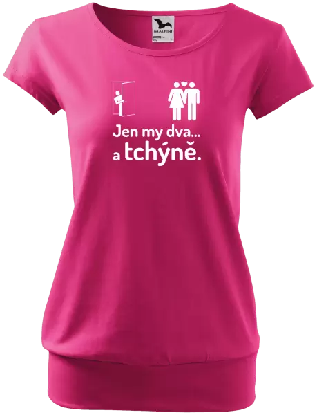 Dámské tričko Jen my dva a tchýně