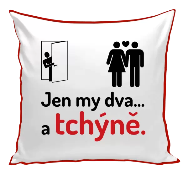 Polštář Jen my dva a tchýně