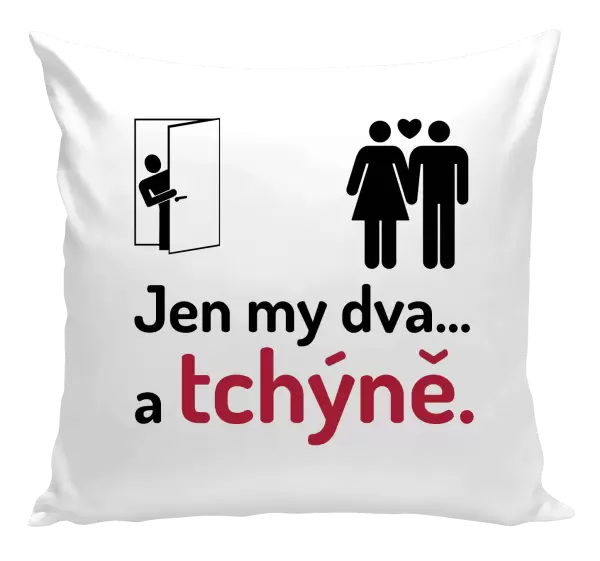 Polštář Jen my dva a tchýně