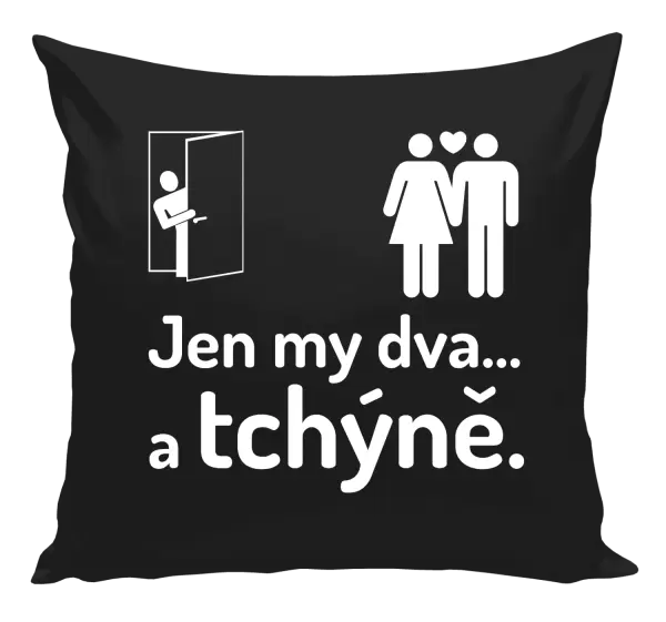 Polštář Jen my dva a tchýně