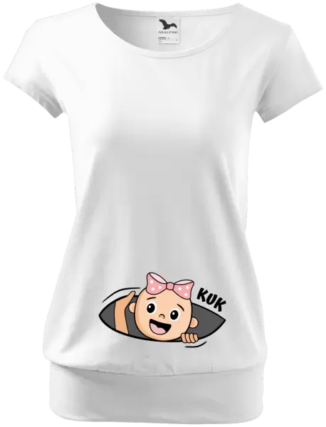 Těhotenské tričko Kuk - holcička