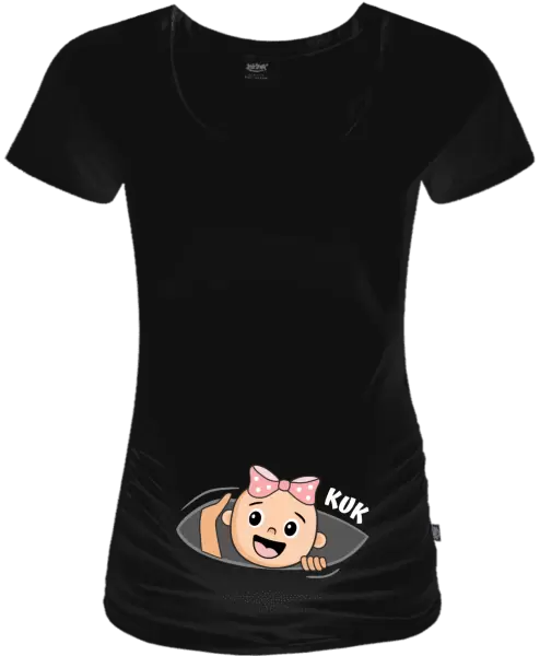Těhotenské tričko Kuk - holcička