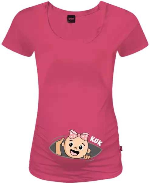 Těhotenské tričko Kuk - holcička