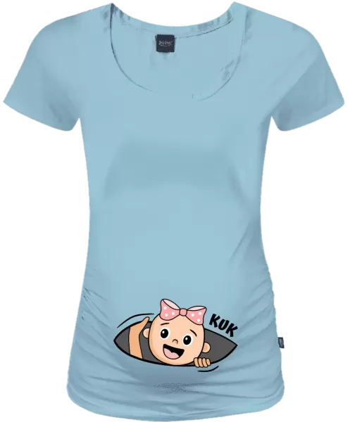 Těhotenské tričko Kuk - holcička