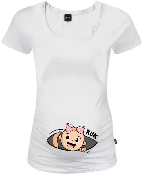 Těhotenské tričko Kuk - holcička