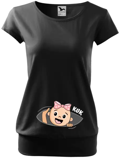 Těhotenské tričko Kuk - holcička
