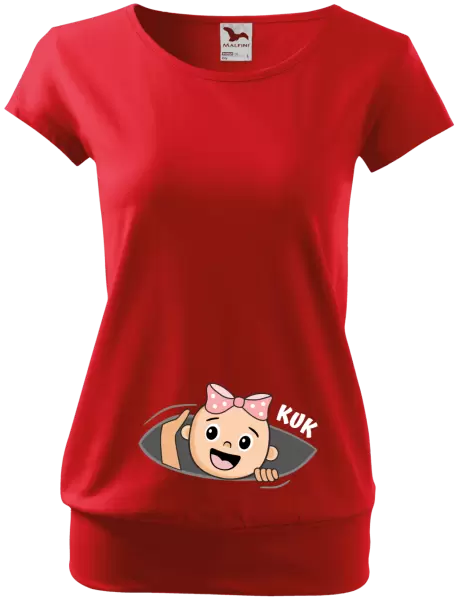 Těhotenské tričko Kuk - holcička